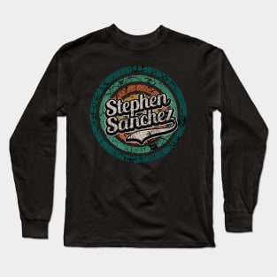 Stephen Sanchez // Retro Circle Crack Vintage Long Sleeve T-Shirt